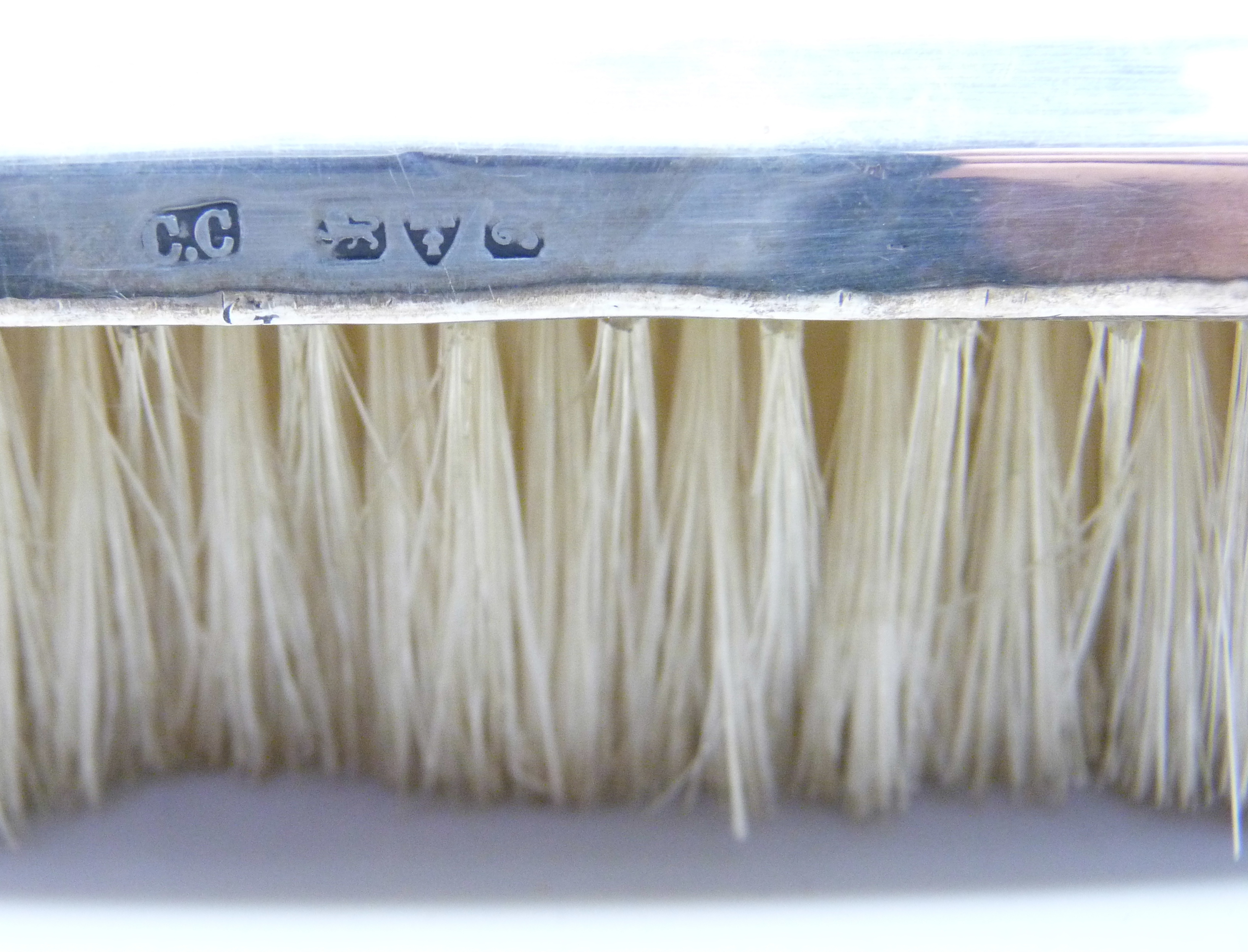 Four silver backed brushes - Image 3 of 6