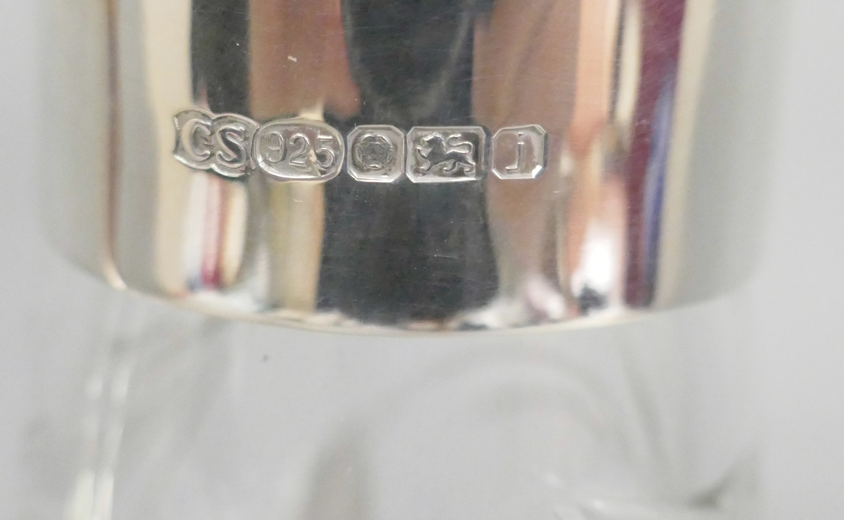 A silver topped glass claret jug, Sheffield 2008 - Image 3 of 4