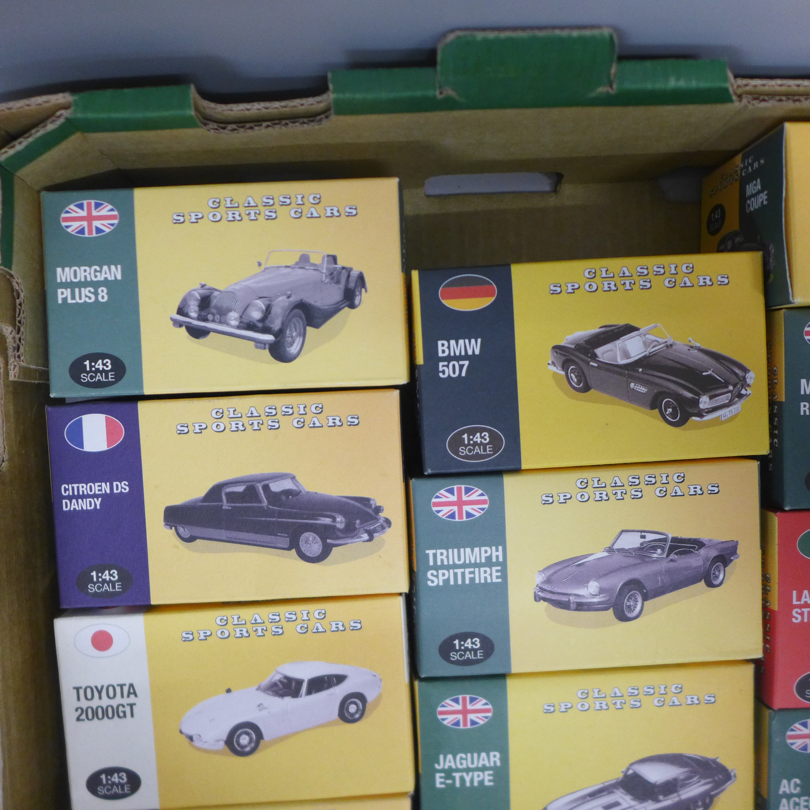 Eighteen Atlas Classic sports cars, boxed - Image 2 of 5