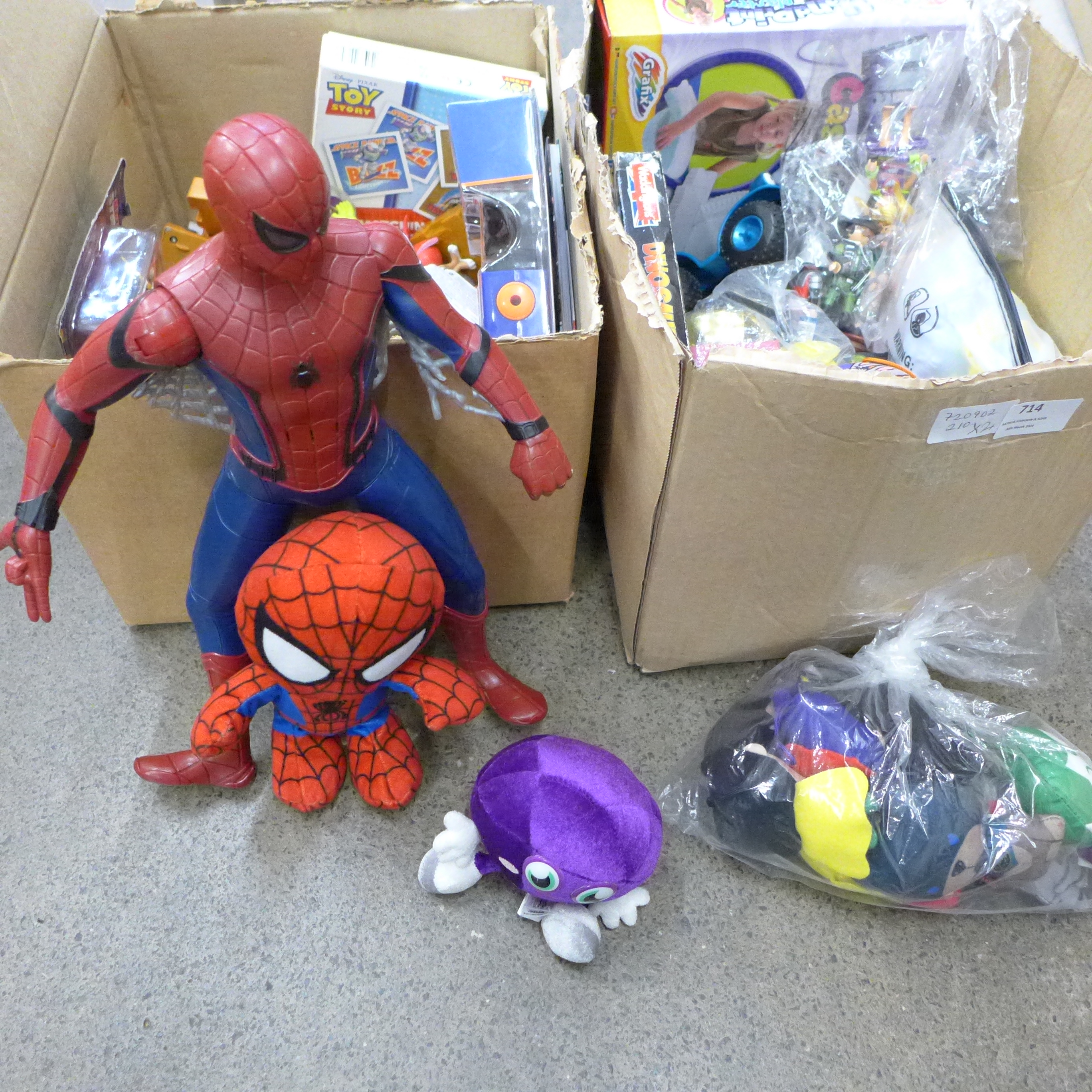 Children's toys, figures and games including Bob The Builder, Play People, Disney, Spiderman, Disney - Image 4 of 9