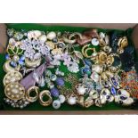 Over 60 pairs of costume earrings