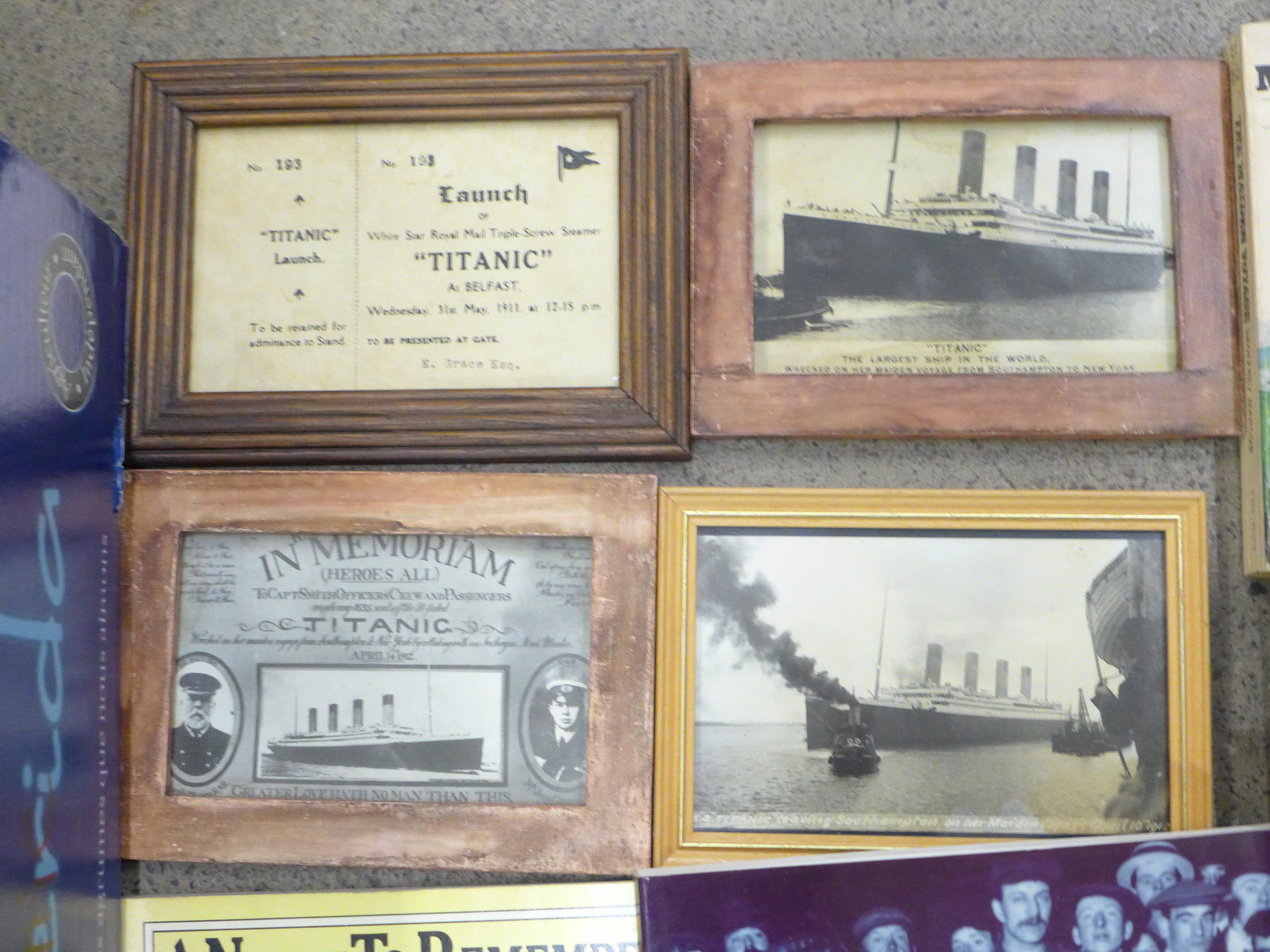 Titanic reproduction photographs, postcards and related books - Image 2 of 5