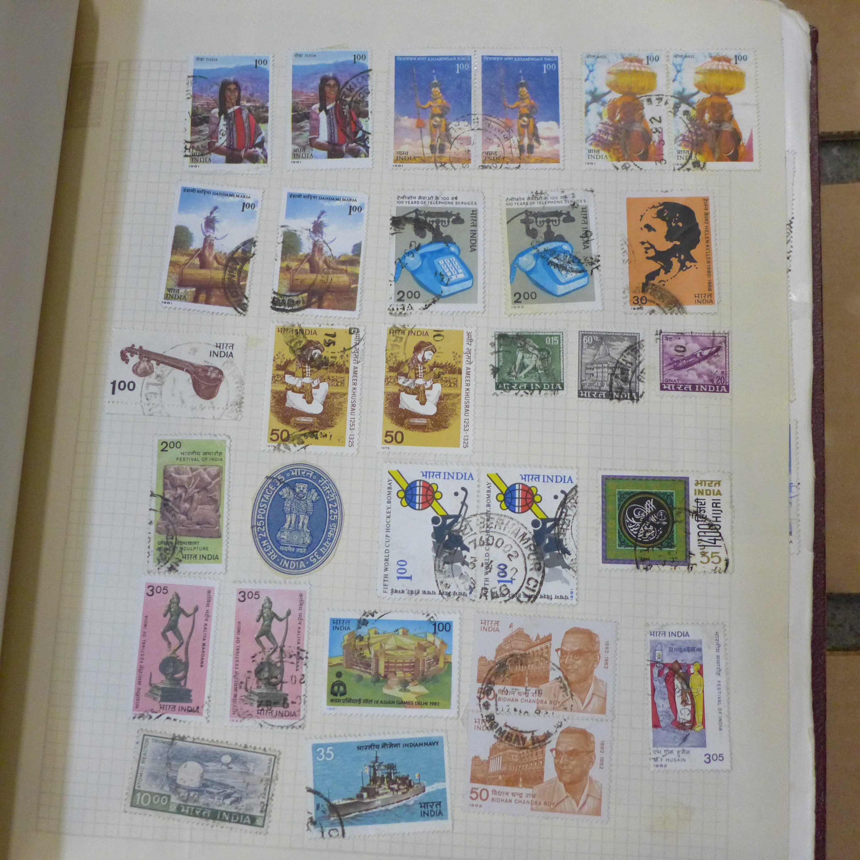 A collection of stamps in albums and some first day covers - Image 12 of 19