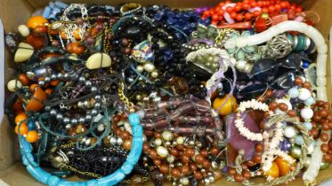 A collection of costume jewellery