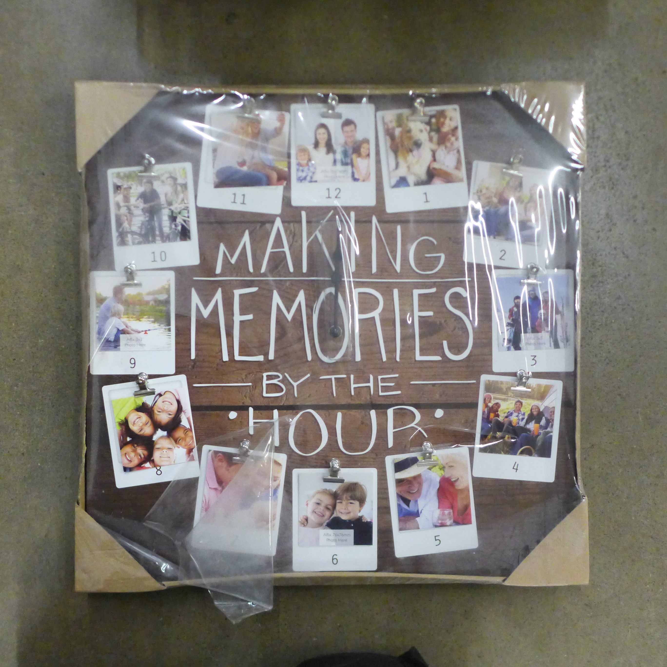 A collection of photograph frames, a Tempu Fugit clock, another clock, a collection of tea cards, - Image 4 of 8
