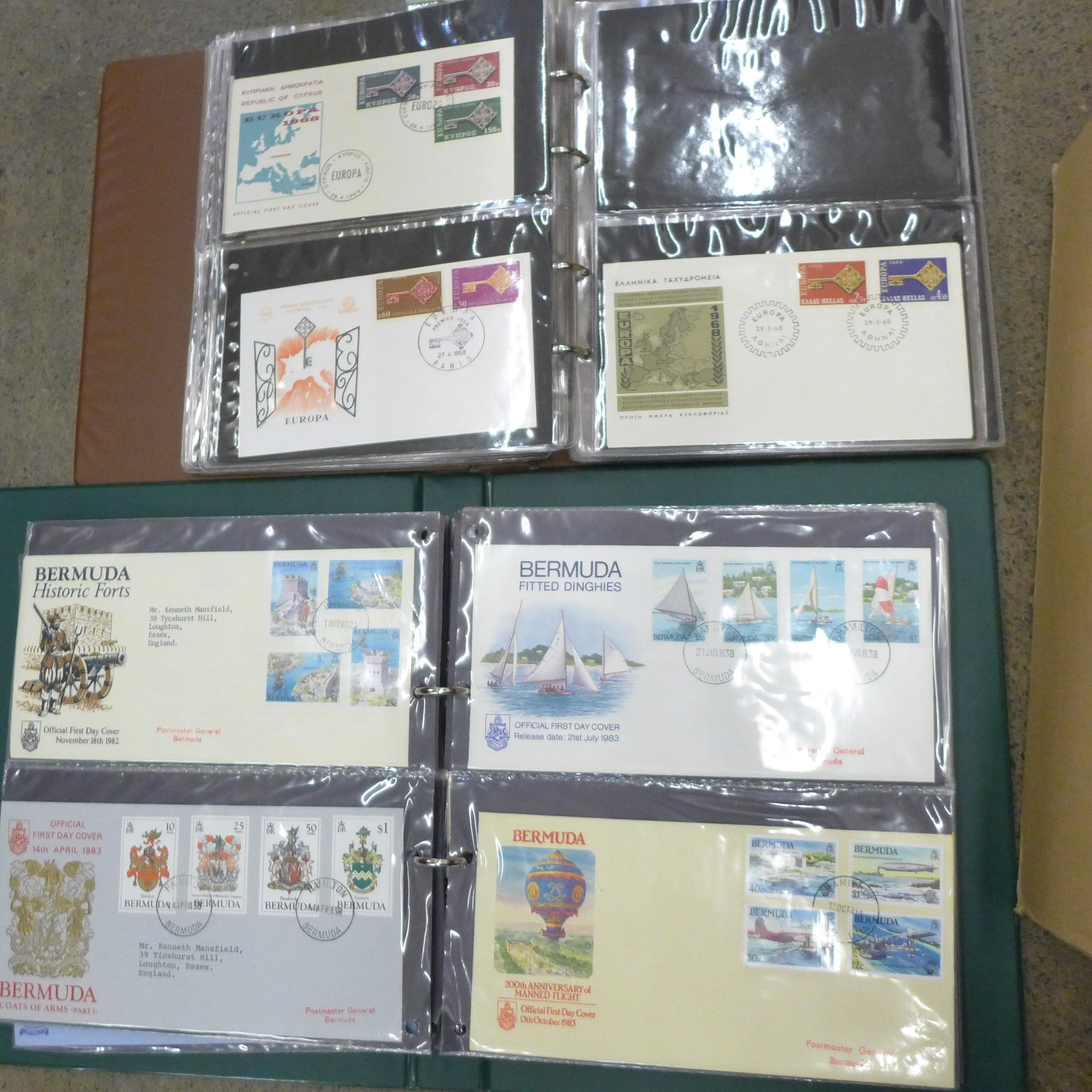 A box of stamps, worldwide first day covers in albums and loose - Image 2 of 5
