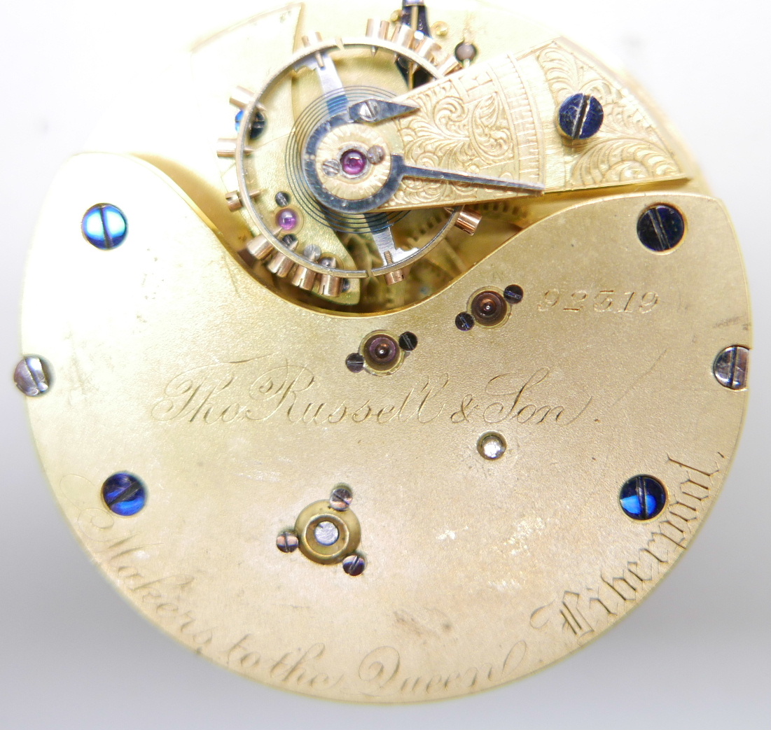 An Omega pocket watch movement and two centre seconds Chronograph movements - Image 7 of 7