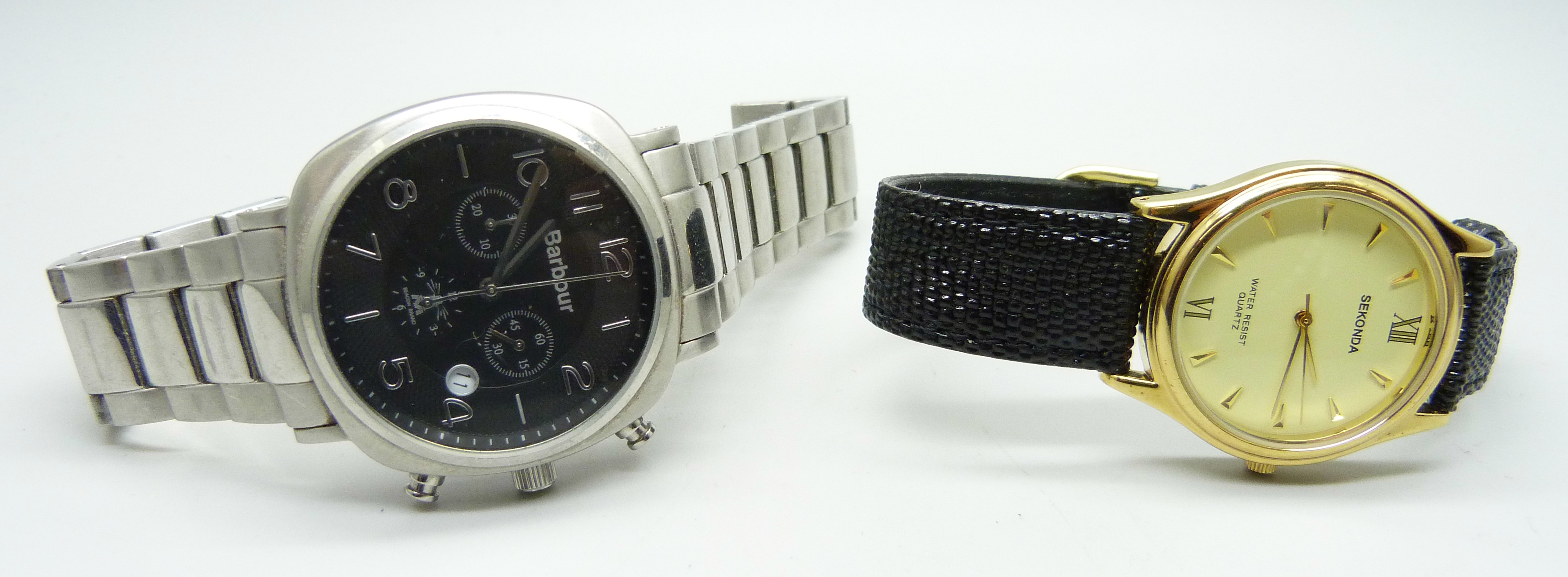Two wristwatches, Barbour and Sekonda