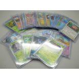 34 x 151 Scarlet & Violet Holographic Pokemon cards , including 15 x Black star rares, 19 common,