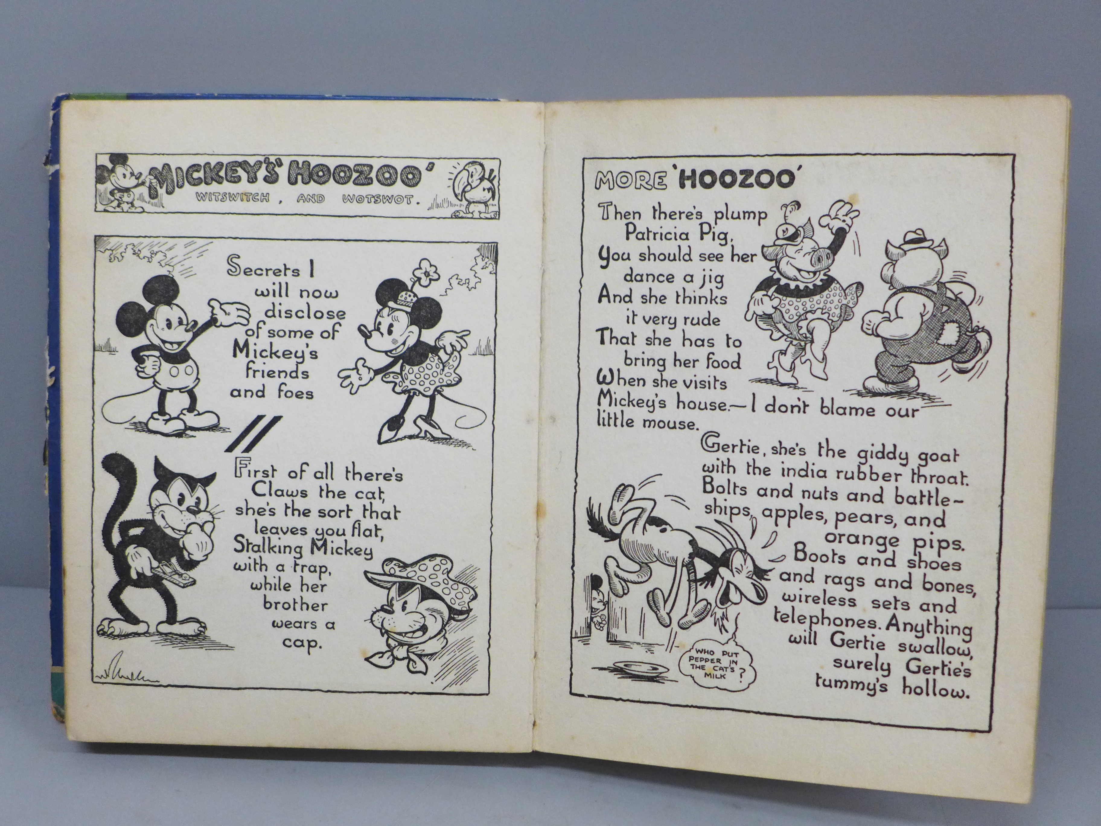 A 1933 Mickey Mouse Annual, lacking spine - Image 4 of 5