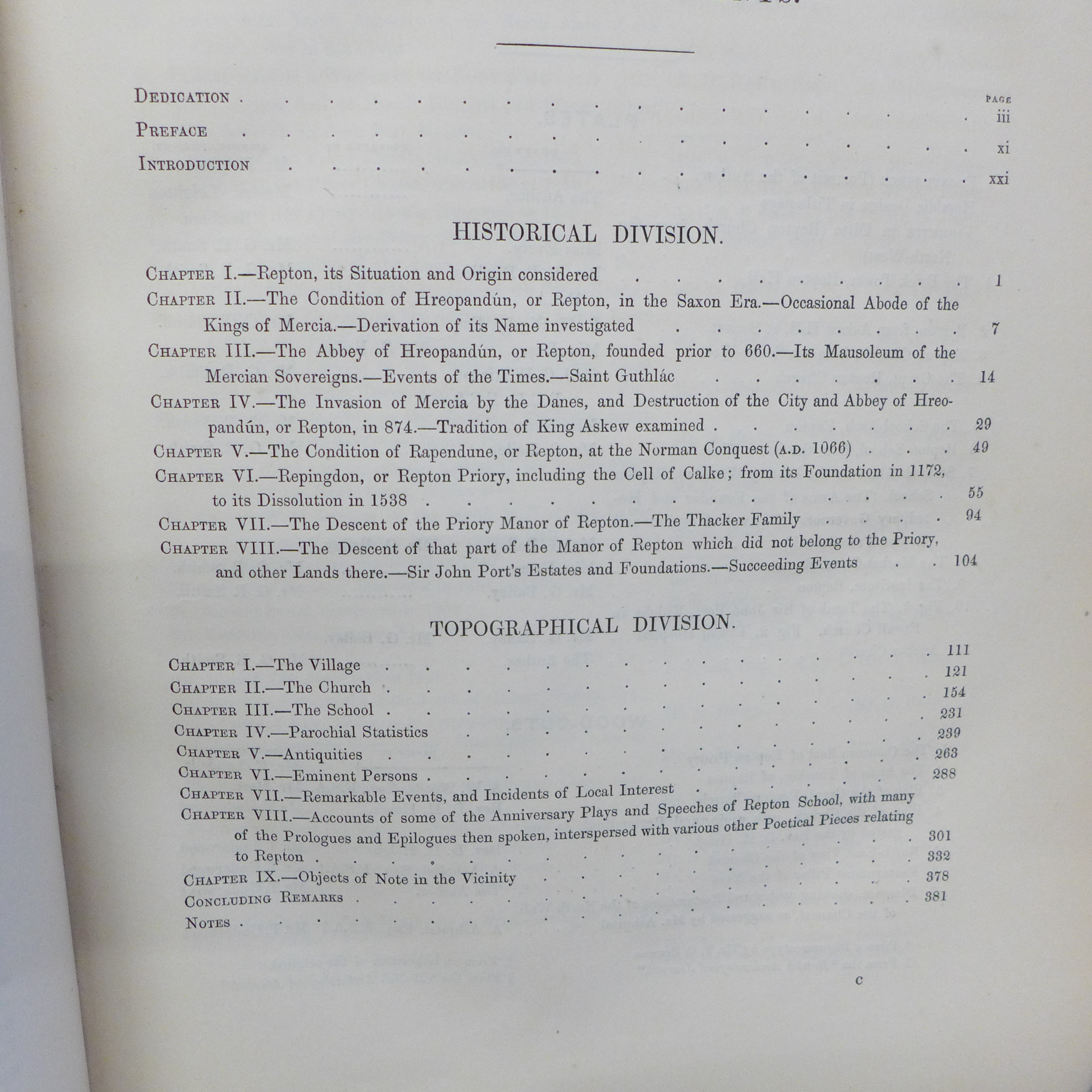 One volume, Bigsby's History of Repton, with illustrations, printed by Woodfall & Kinder, 1858 - Image 5 of 6