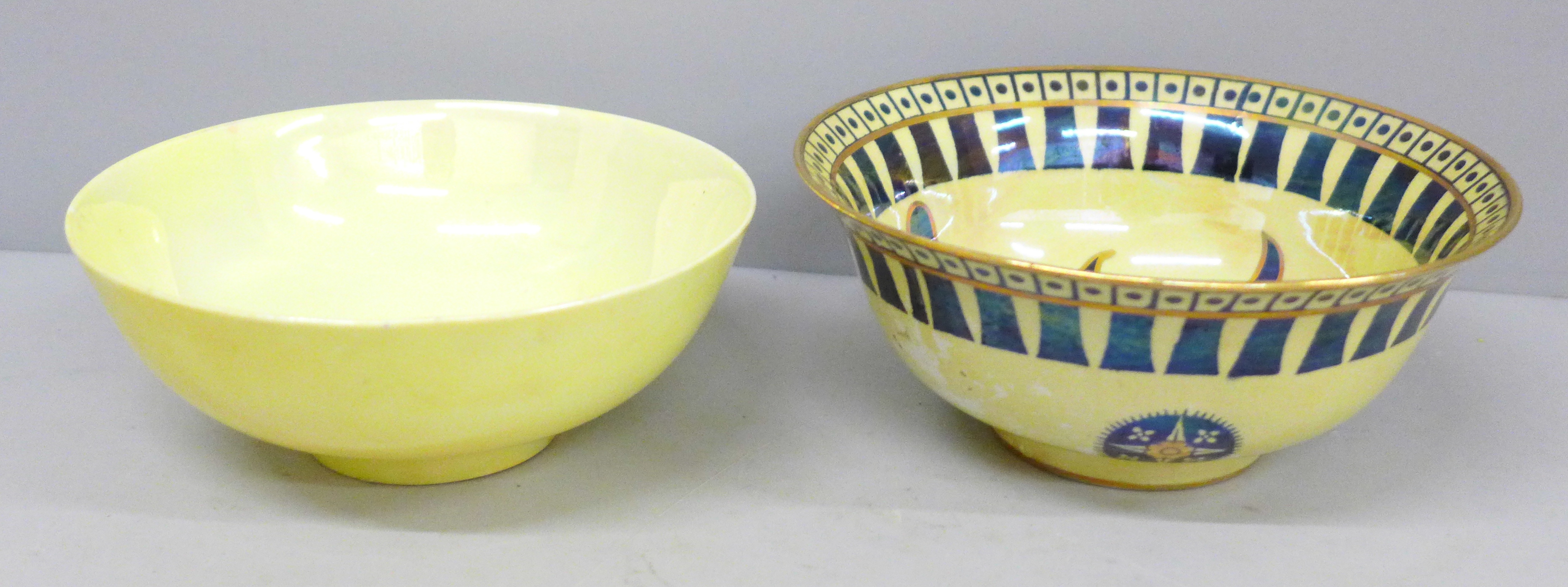 Two Art pottery bowls comprising Thos. Till & Sons Burslem lustre ware bowl and a Royal Doulton