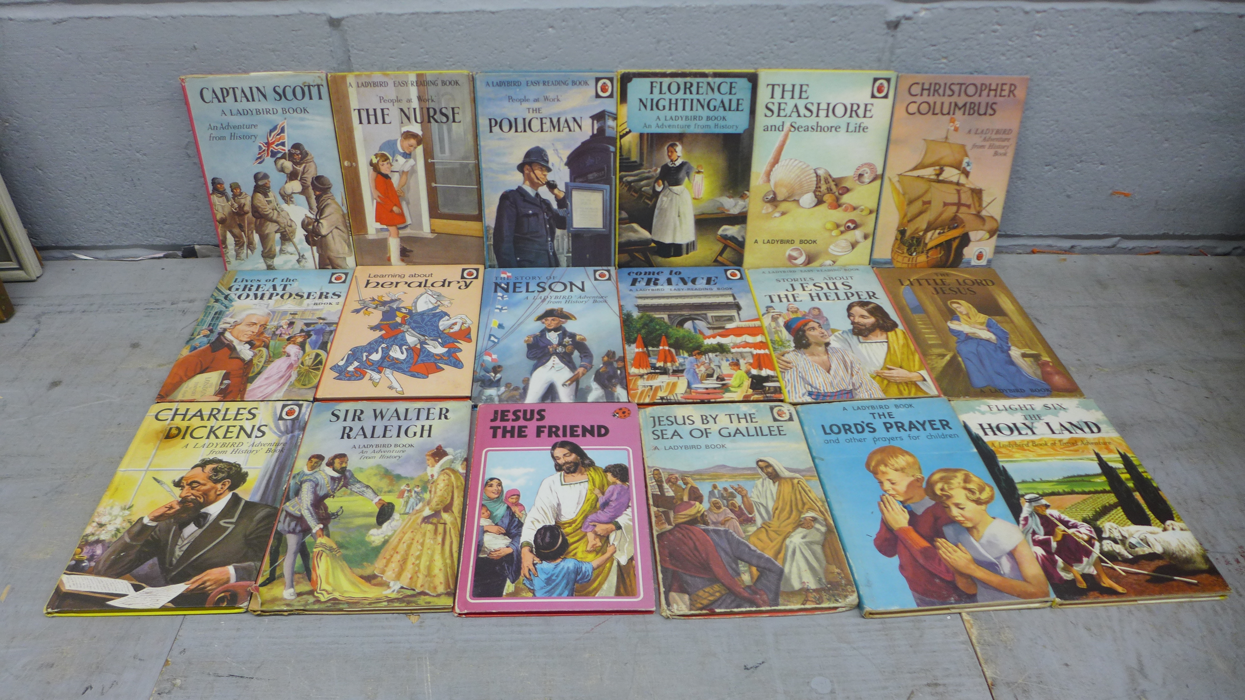 A collection of 67 Ladybird books **PLEASE NOTE THIS LOT IS NOT ELIGIBLE FOR POSTING AND PACKING**