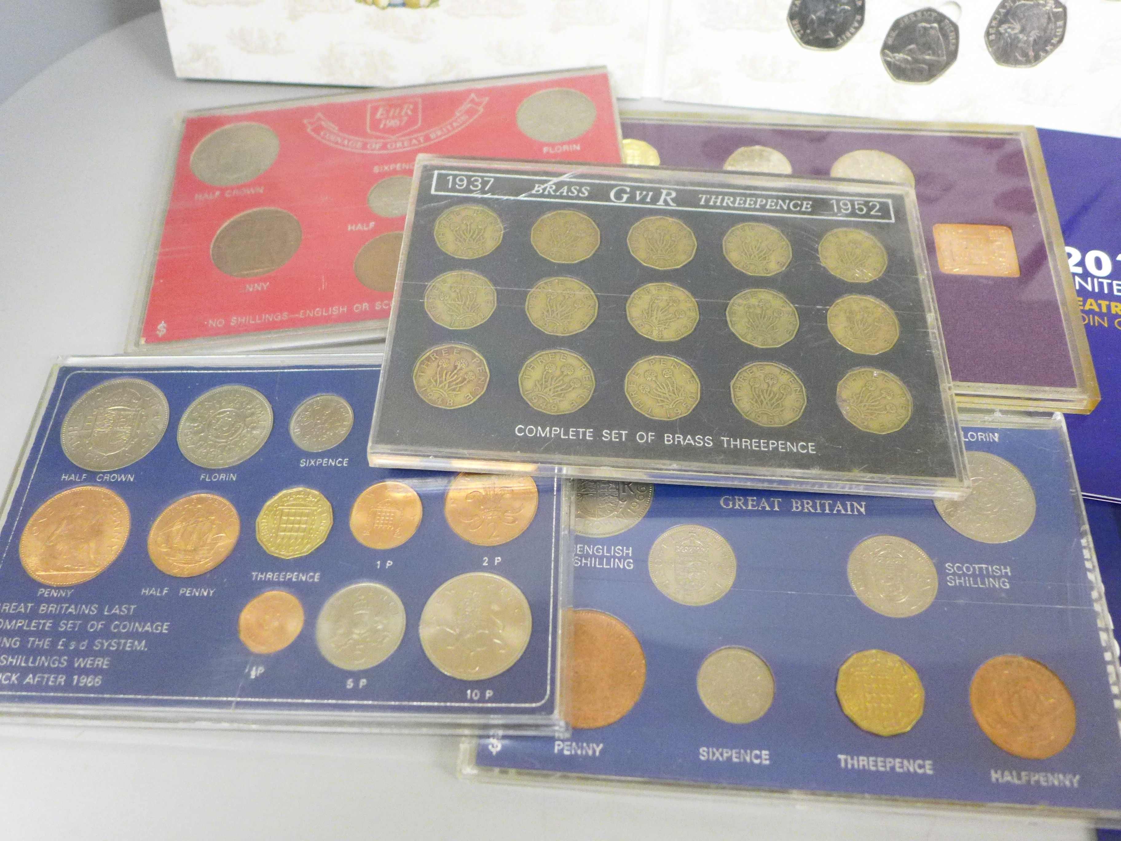 Ten cased coin sets - Image 4 of 4