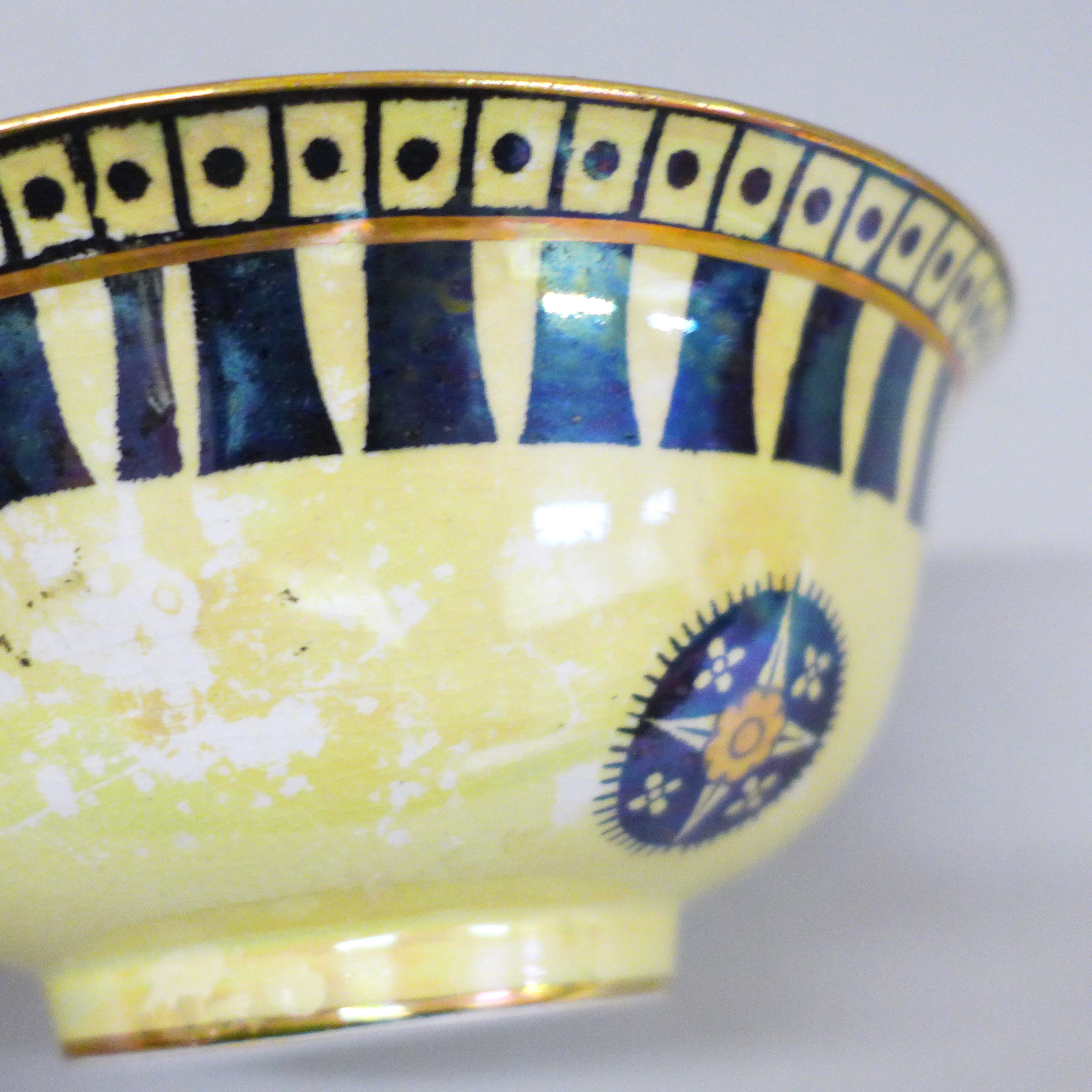 Two Art pottery bowls comprising Thos. Till & Sons Burslem lustre ware bowl and a Royal Doulton - Image 5 of 5