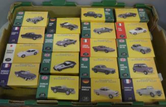 Eighteen Atlas Classic sports cars, boxed