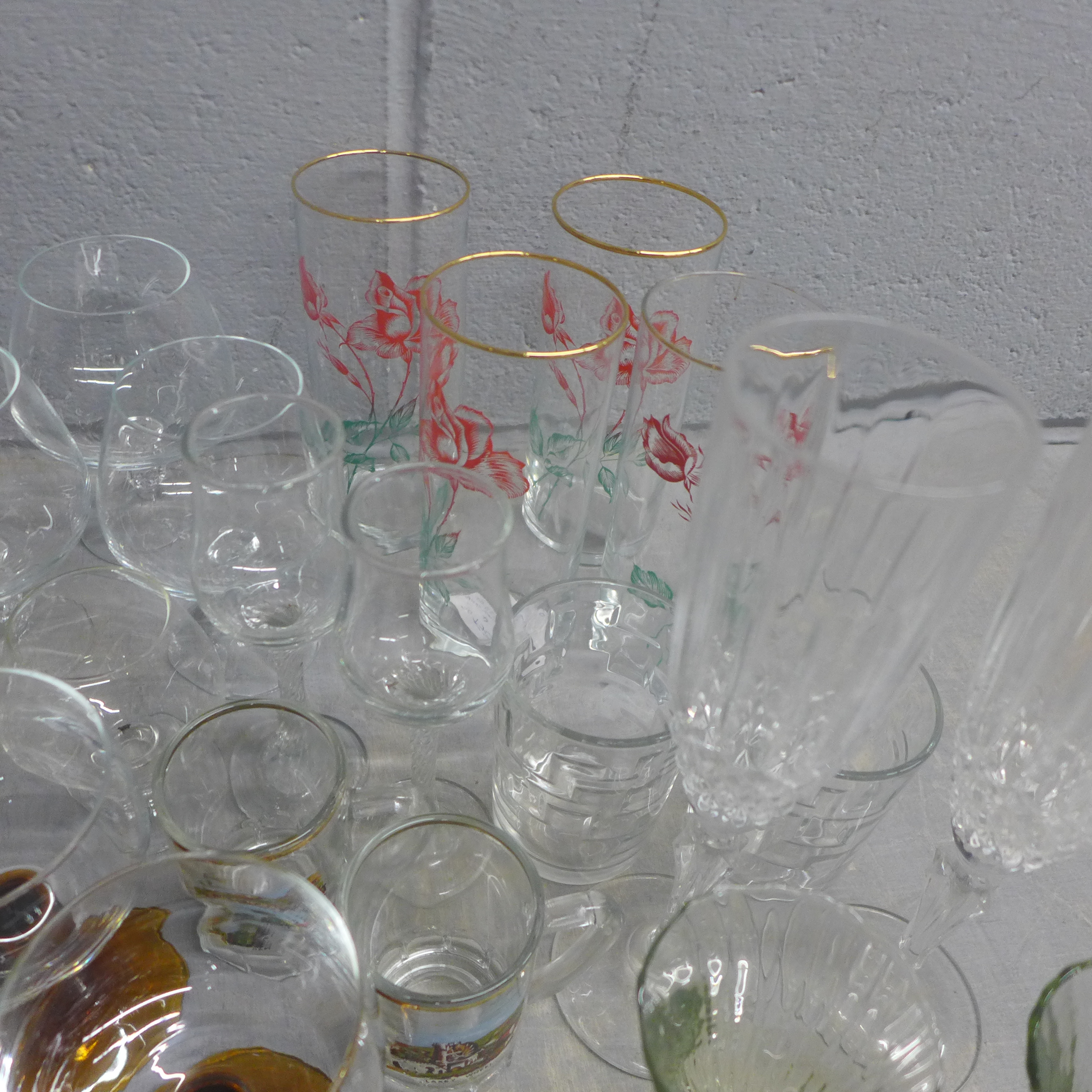 Two boxes of mixed Art Deco and later drinking glasses, various shapes and sizes **PLEASE NOTE - Image 7 of 7
