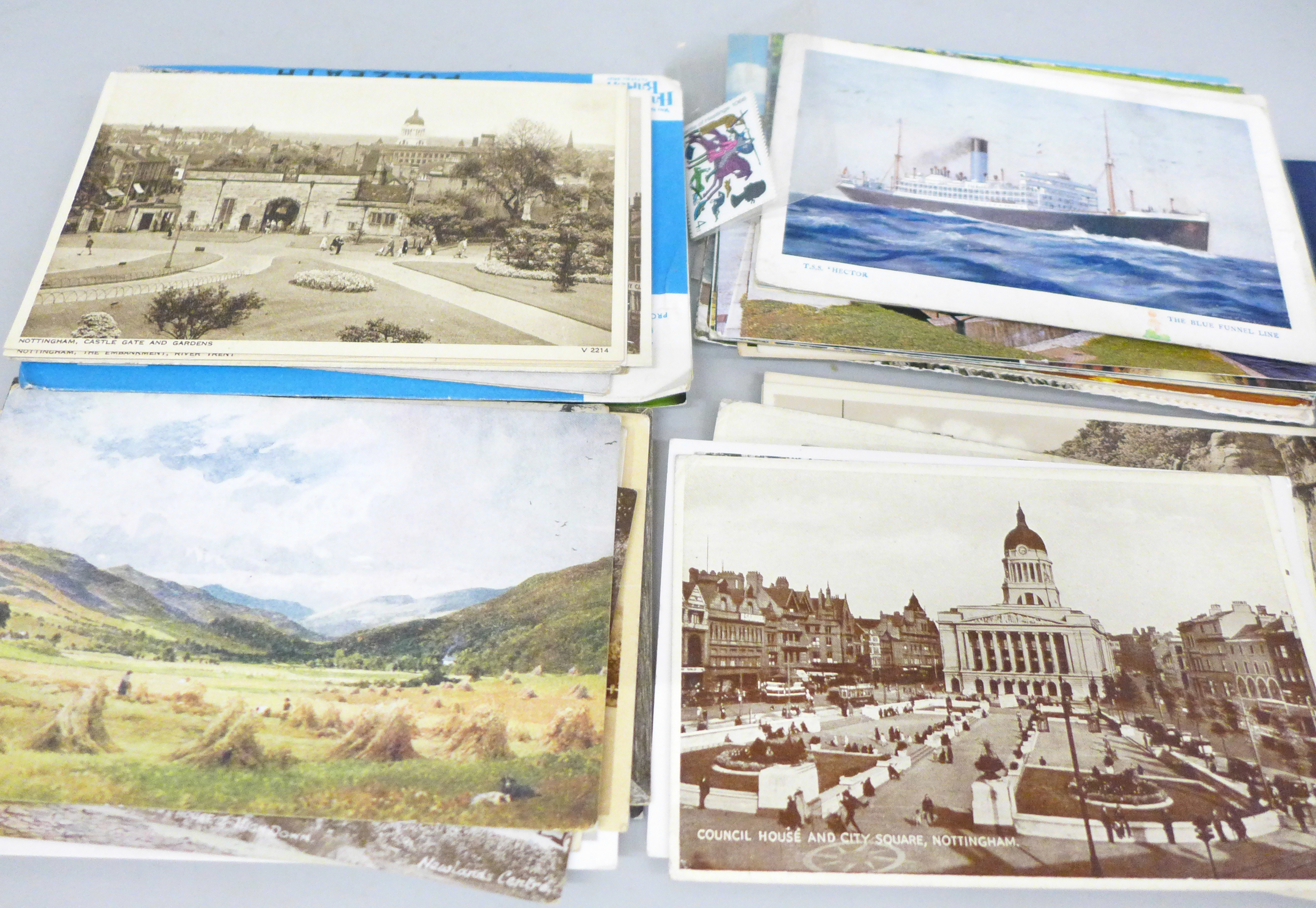 A stamp album and a collection of postcards - Image 7 of 8
