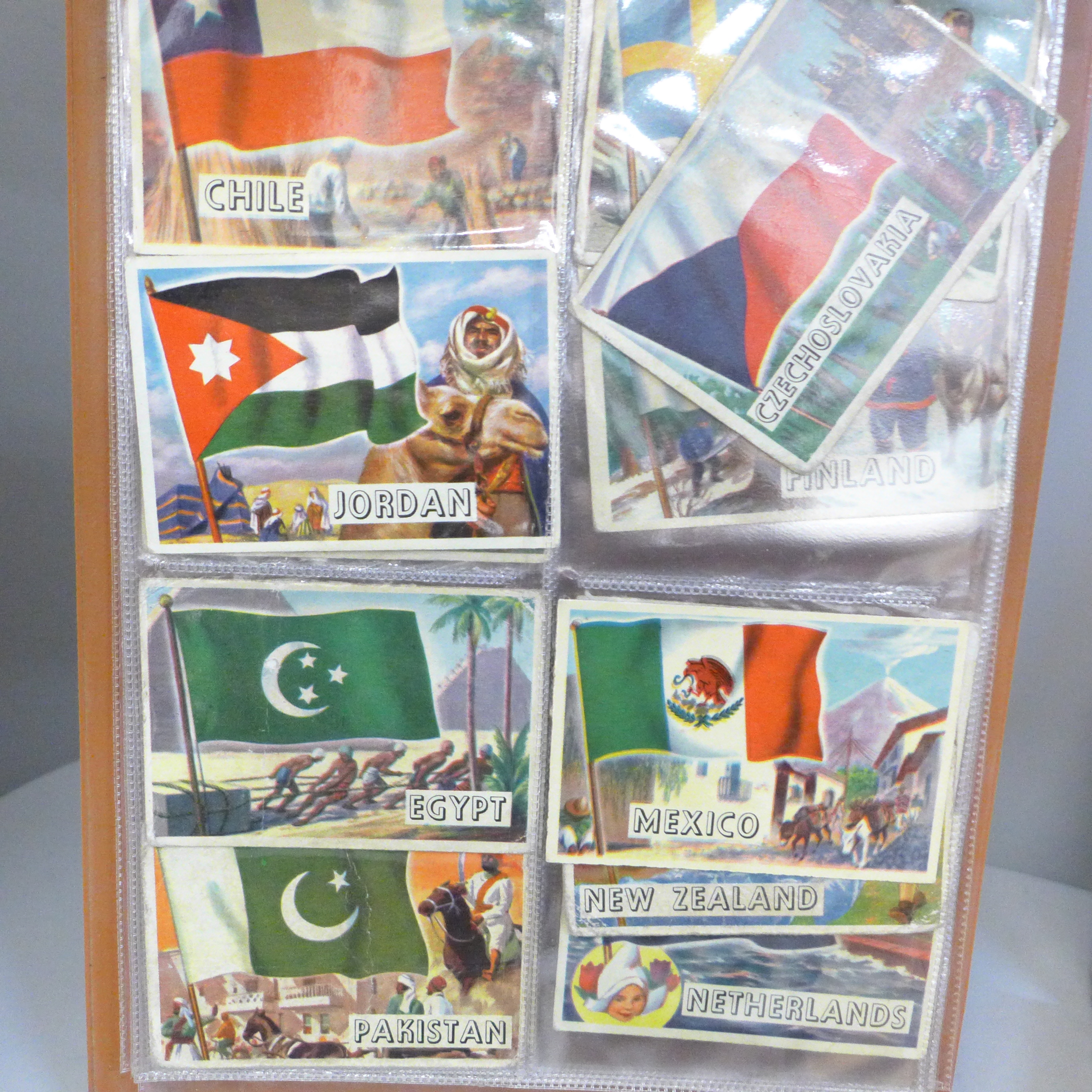 A collection of A&BC Flags of The World Collectors cards and a Victory Road Vehicle puzzle - Image 4 of 6