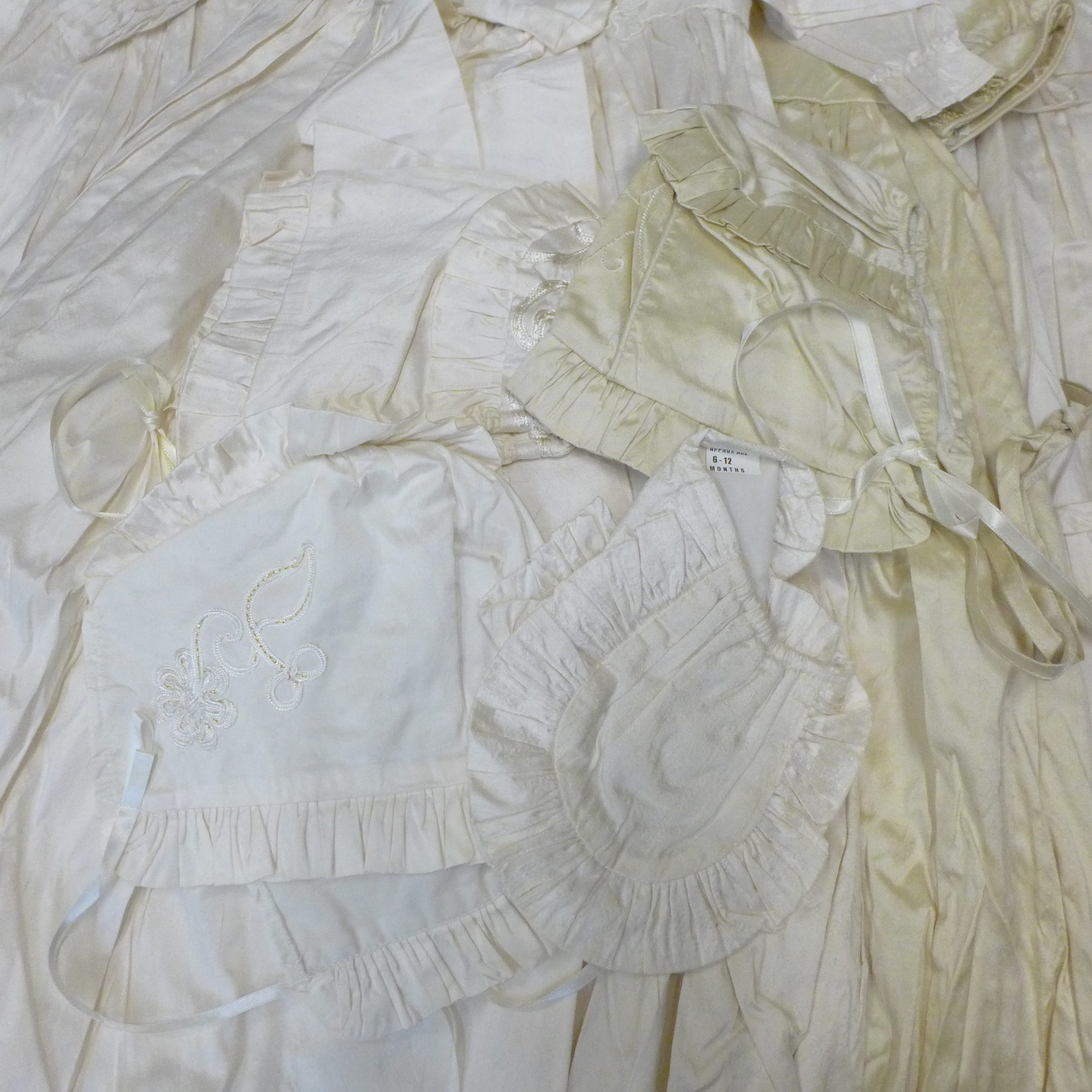 Six silk christening gowns, some with tags by Christine Ann - Image 8 of 8