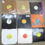 Forty reggae 12" singles, 1980's/1990's