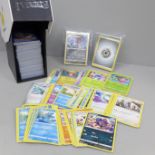 500 x Pokemon cards, including 30 holographic cards, various sets in collectors boxes