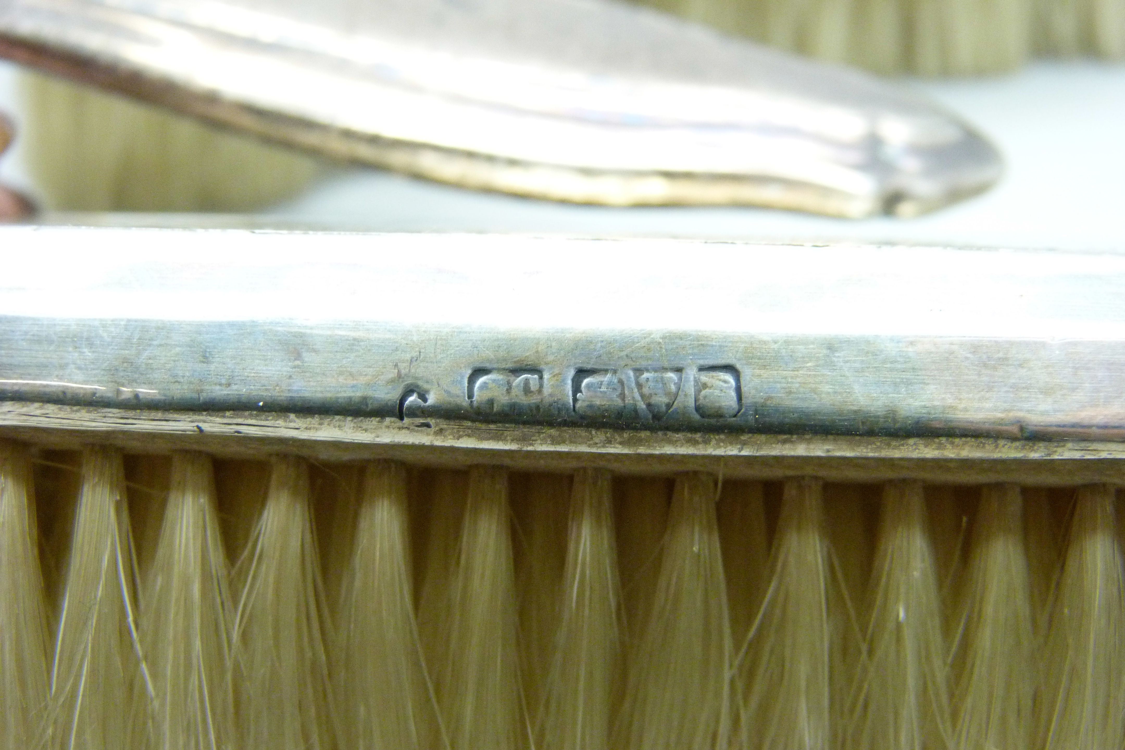 Four silver backed brushes - Image 5 of 6