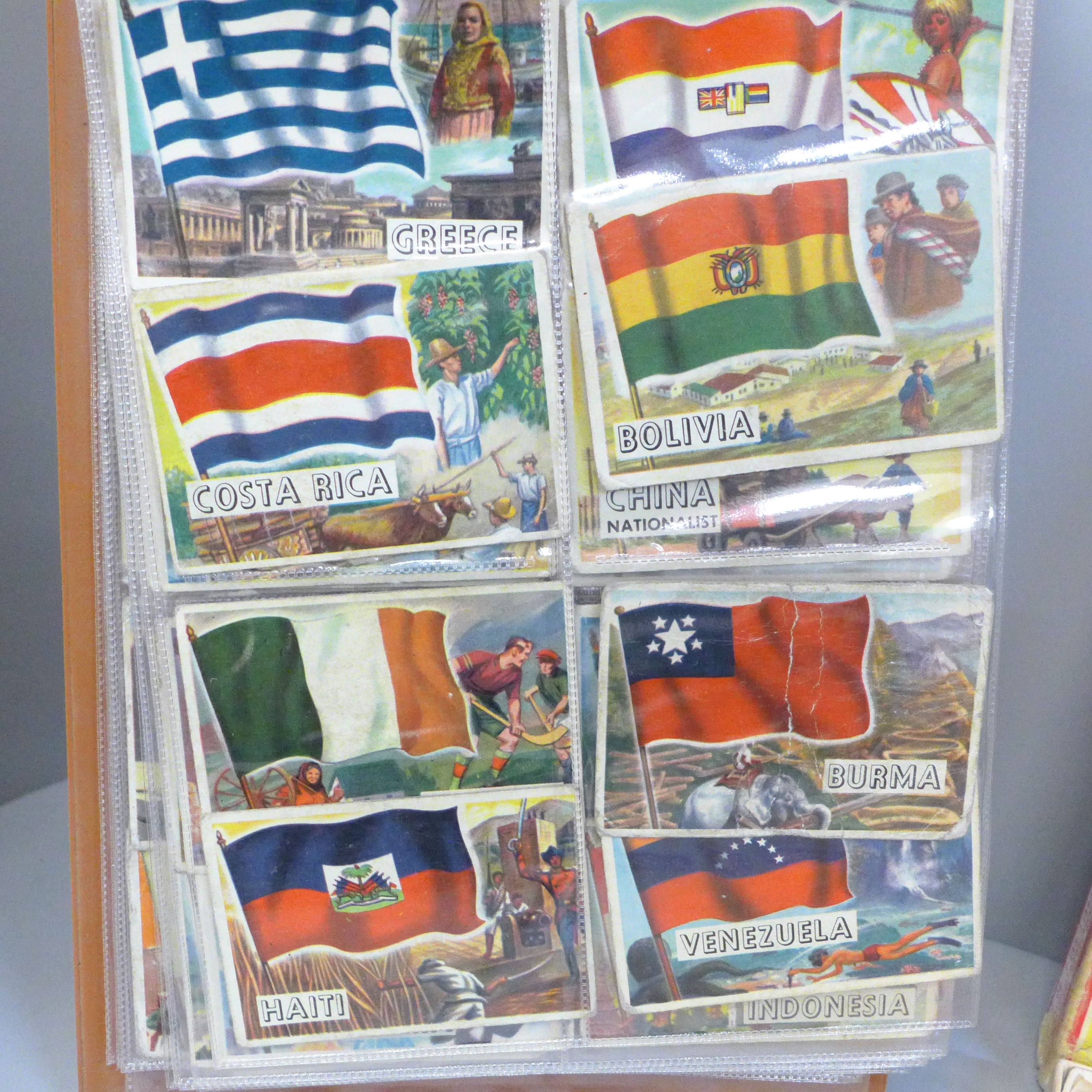 A collection of A&BC Flags of The World Collectors cards and a Victory Road Vehicle puzzle - Image 3 of 6