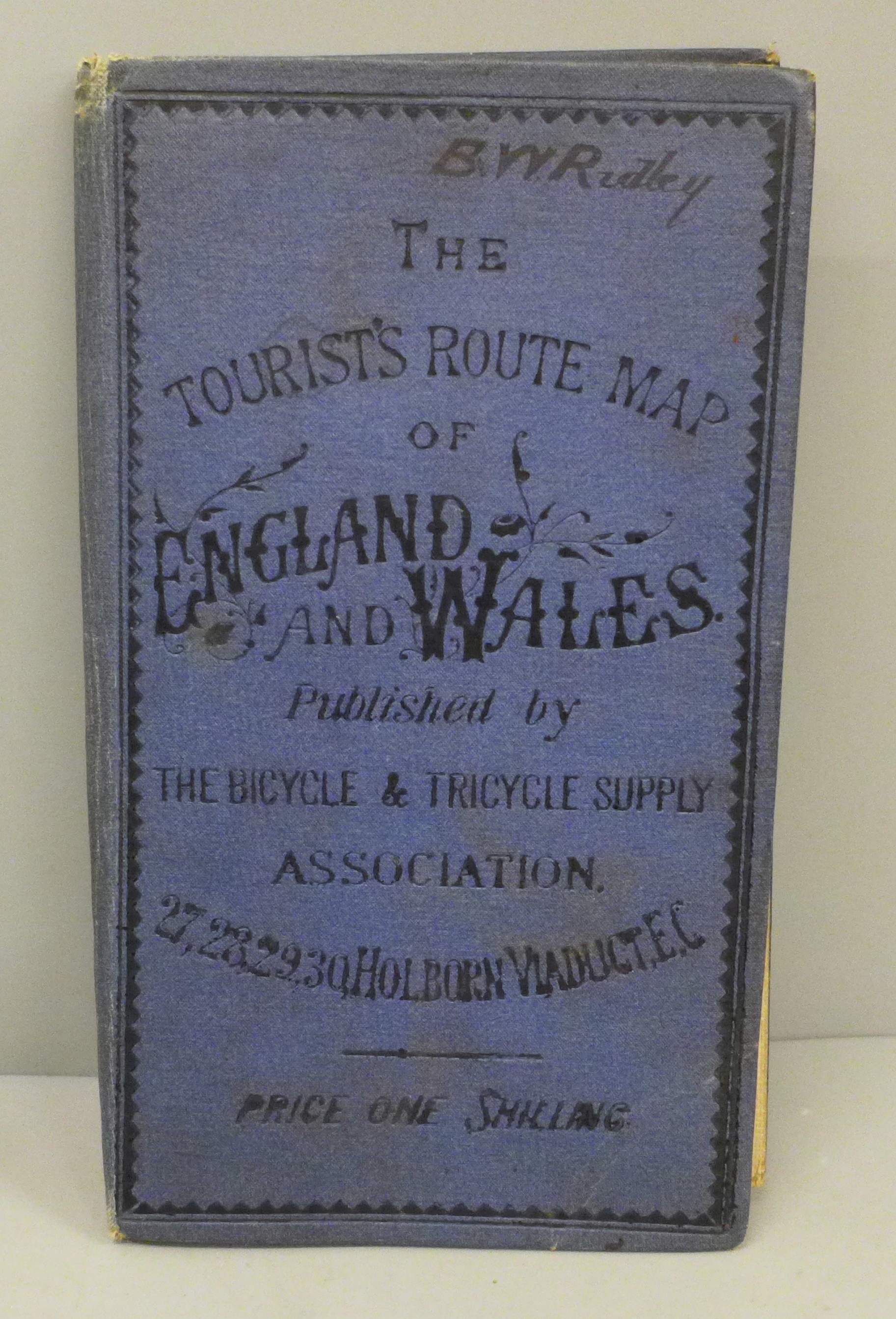 The Tourist's Route Map of England and Wales, Published by The Bicycle and Tricycle Supply