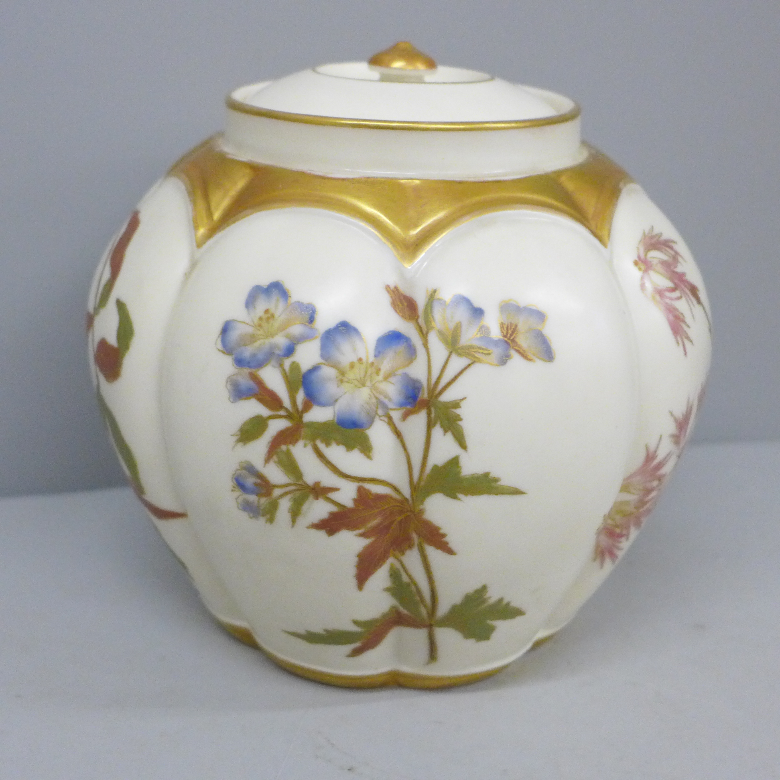 A Royal Worcester pot pourri and cover, 1313 backstamp, lacking outer top - Image 2 of 7