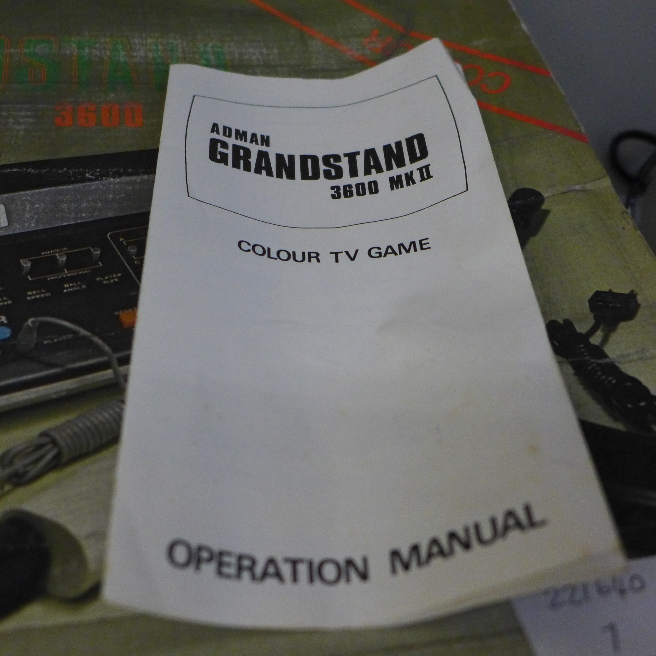 An Adman Grandstand TV game, 3600 MKII - Bild 3 aus 3