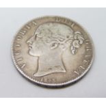 A rare 1845 Victorian crown