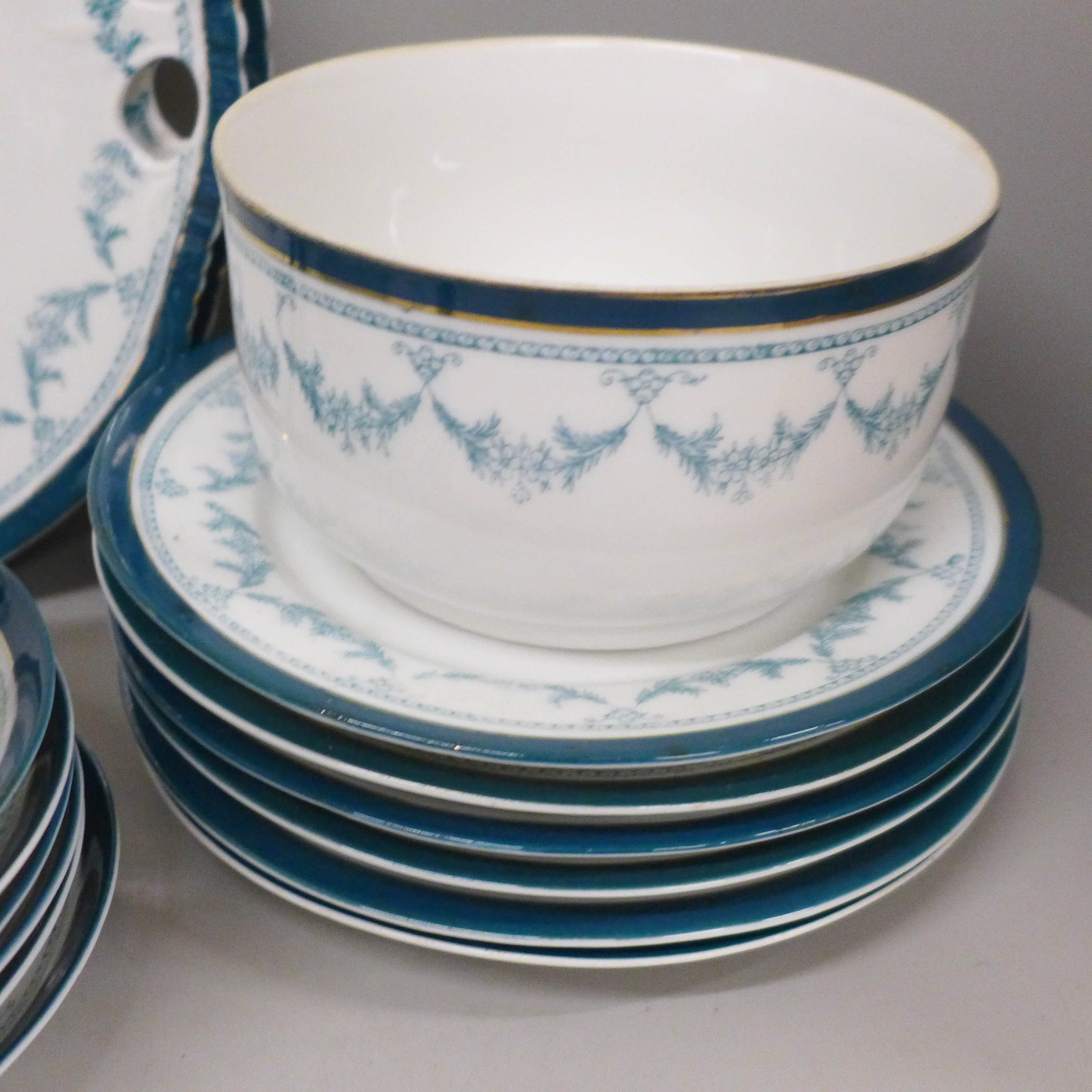 An Edwardian six setting china tea set - Image 2 of 3