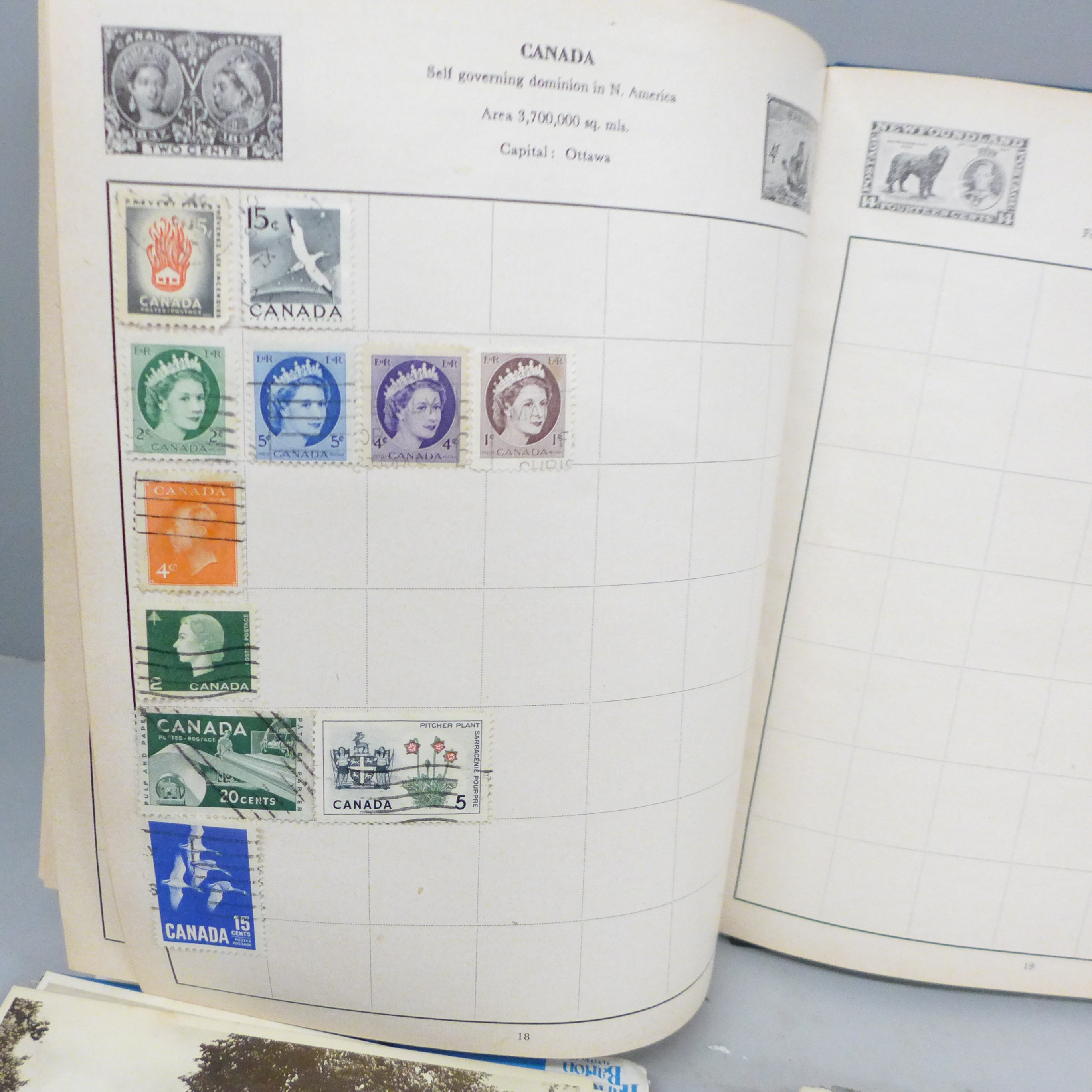 A stamp album and a collection of postcards - Image 2 of 8