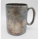 A silver Christening mug, Birmingham 1922, 79g