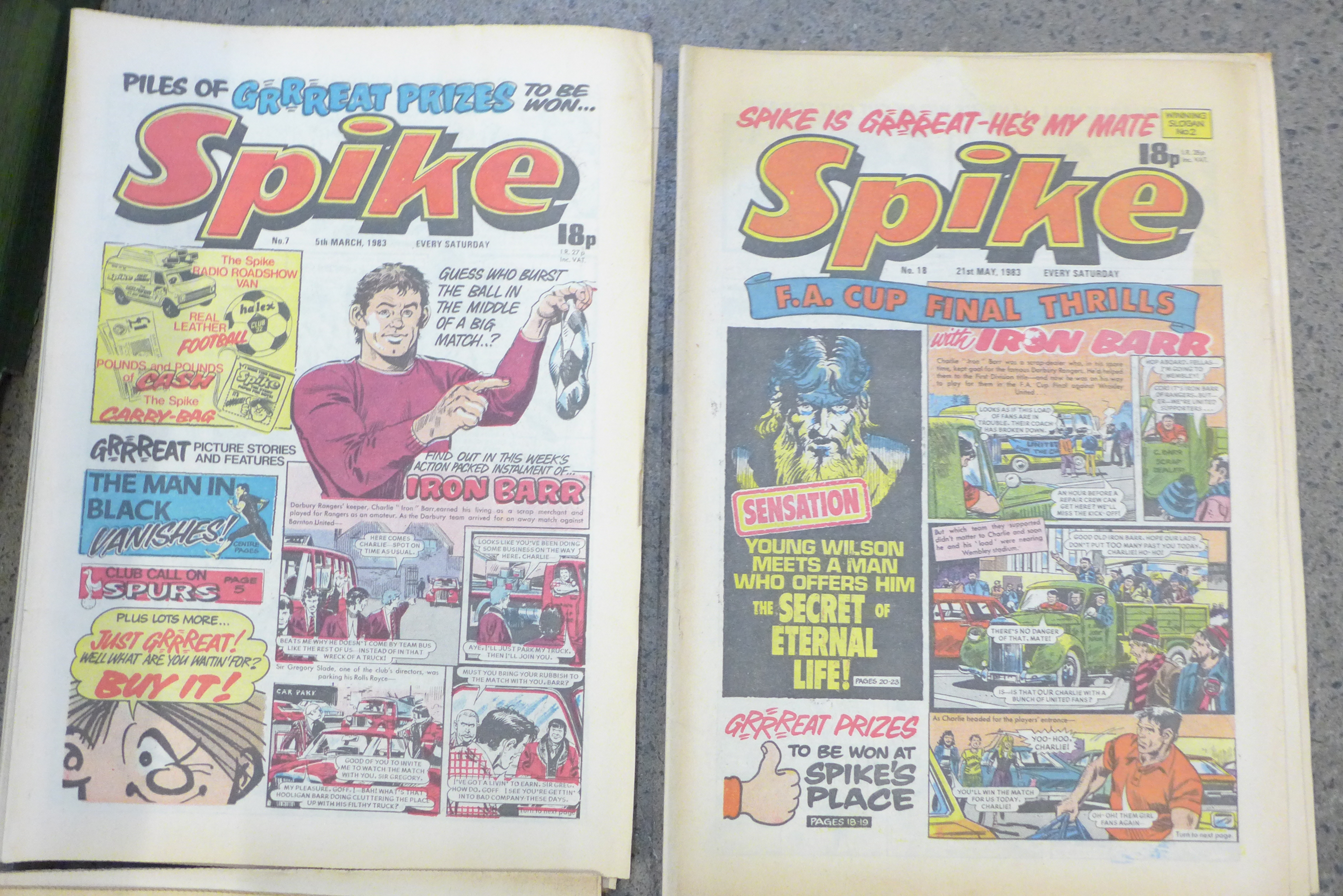 1970s/1980s comics The Crunch, Spike, Valiant, Spiderman - Image 3 of 3
