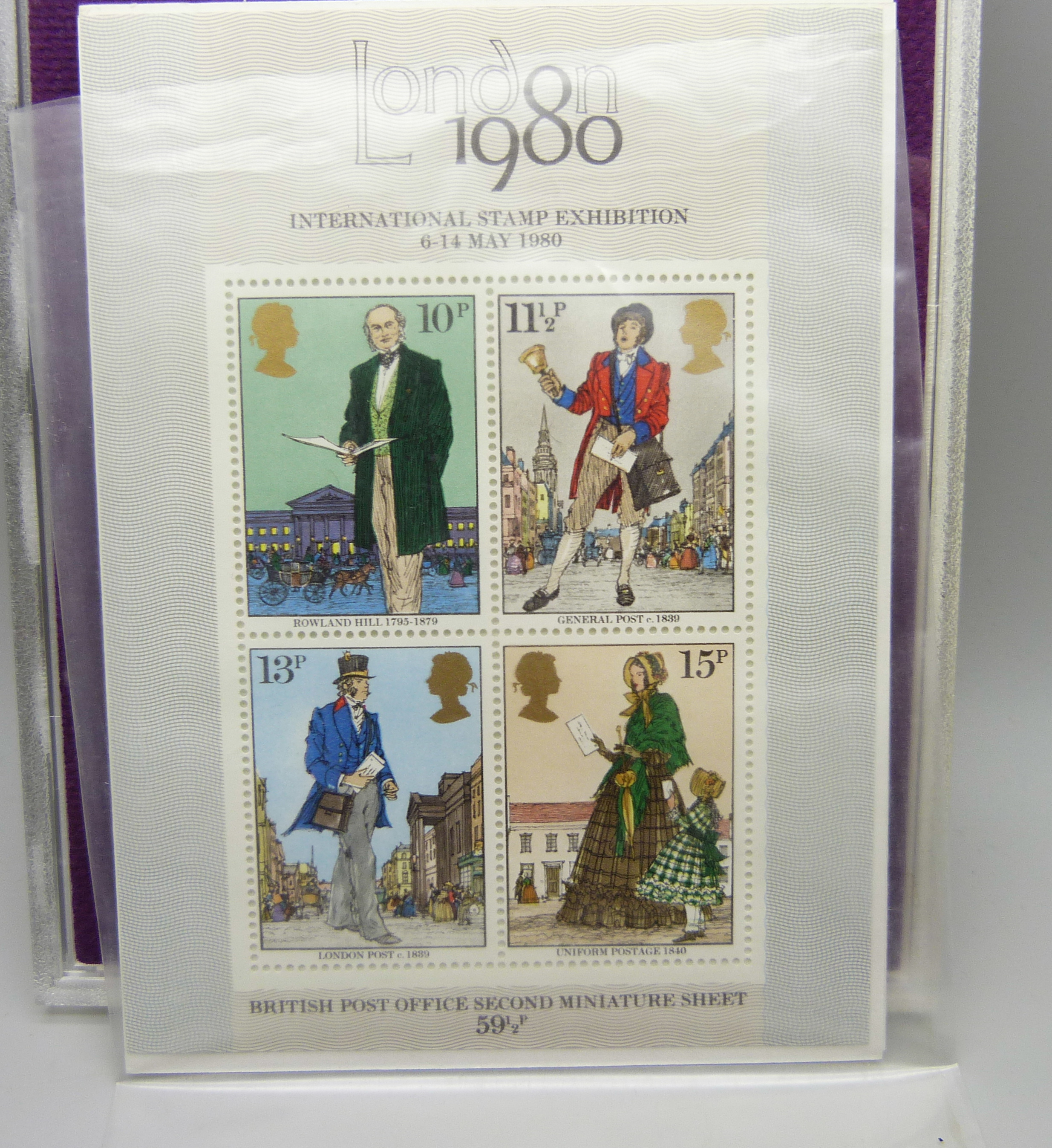 A 1980 First day cover with London 1980 Post Office Miniature Sheet and a 1980 Coinage of GB and - Image 4 of 4