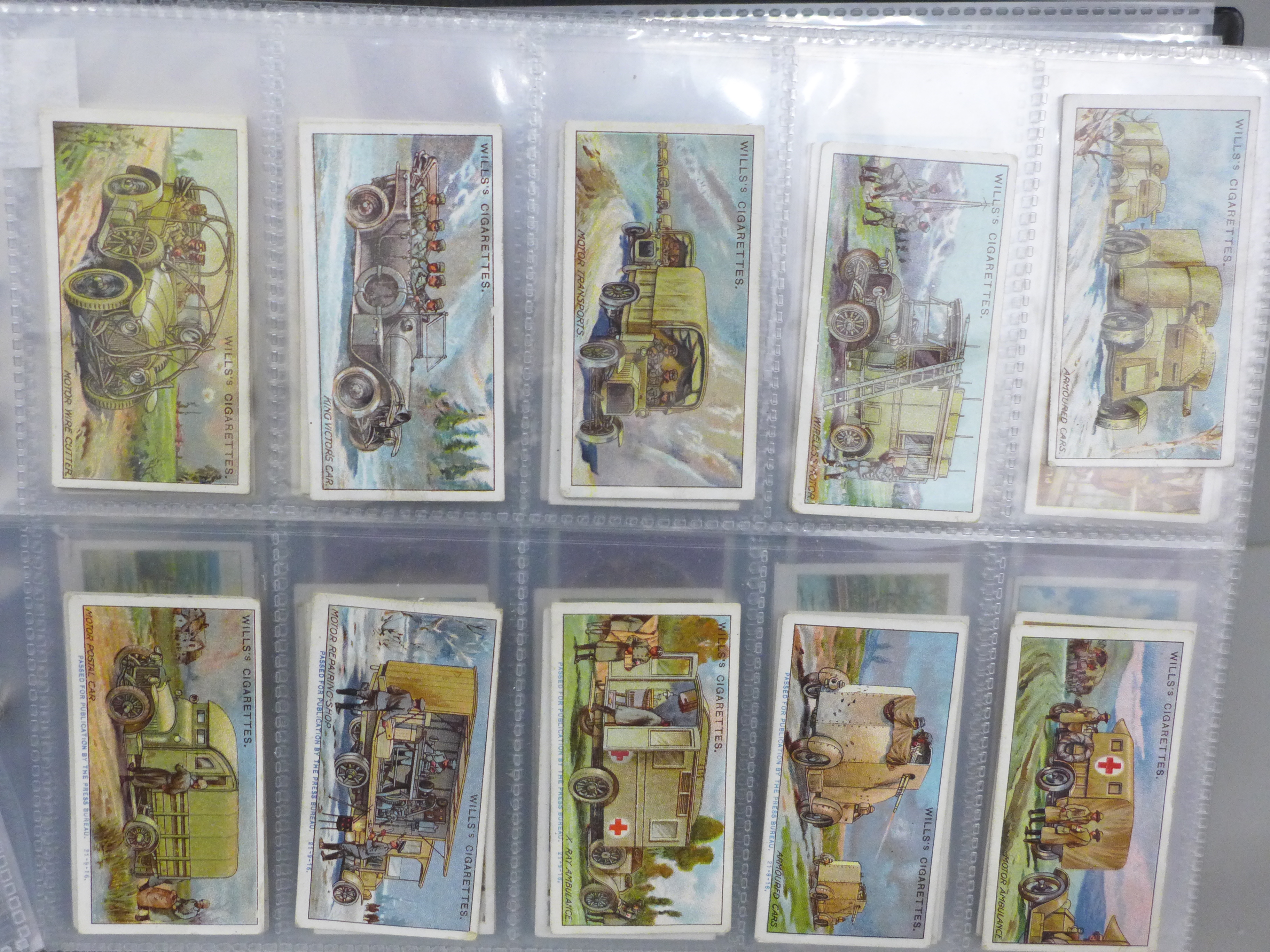An album of cigarette cards with 10 complete sets including Wills 'Military Motors', Players ' - Image 2 of 5