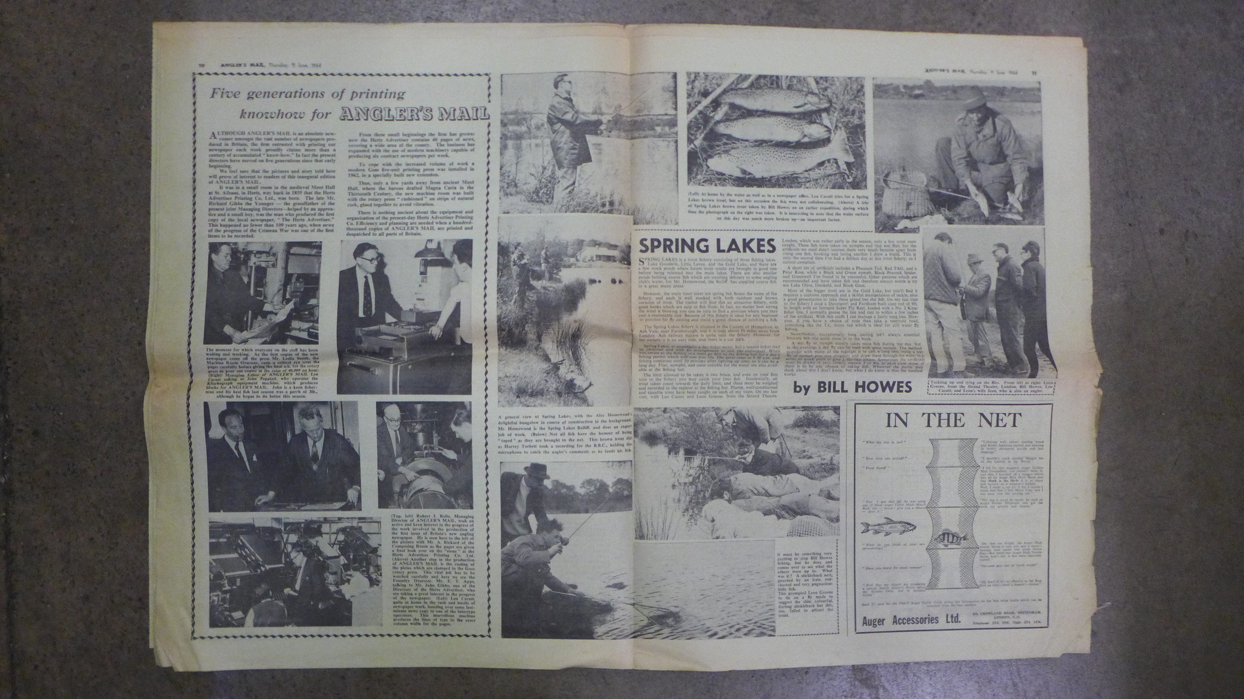 A First Edition of The Angler's Mail Newspaper, Thurs 11 June 1964 and six Editions of Fishing Fri - Image 4 of 7