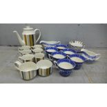 Two part tea service, Midwinter & Willow pattern **PLEASE NOTE THIS LOT IS NOT ELIGIBLE FOR