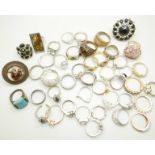 Forty-six costume rings