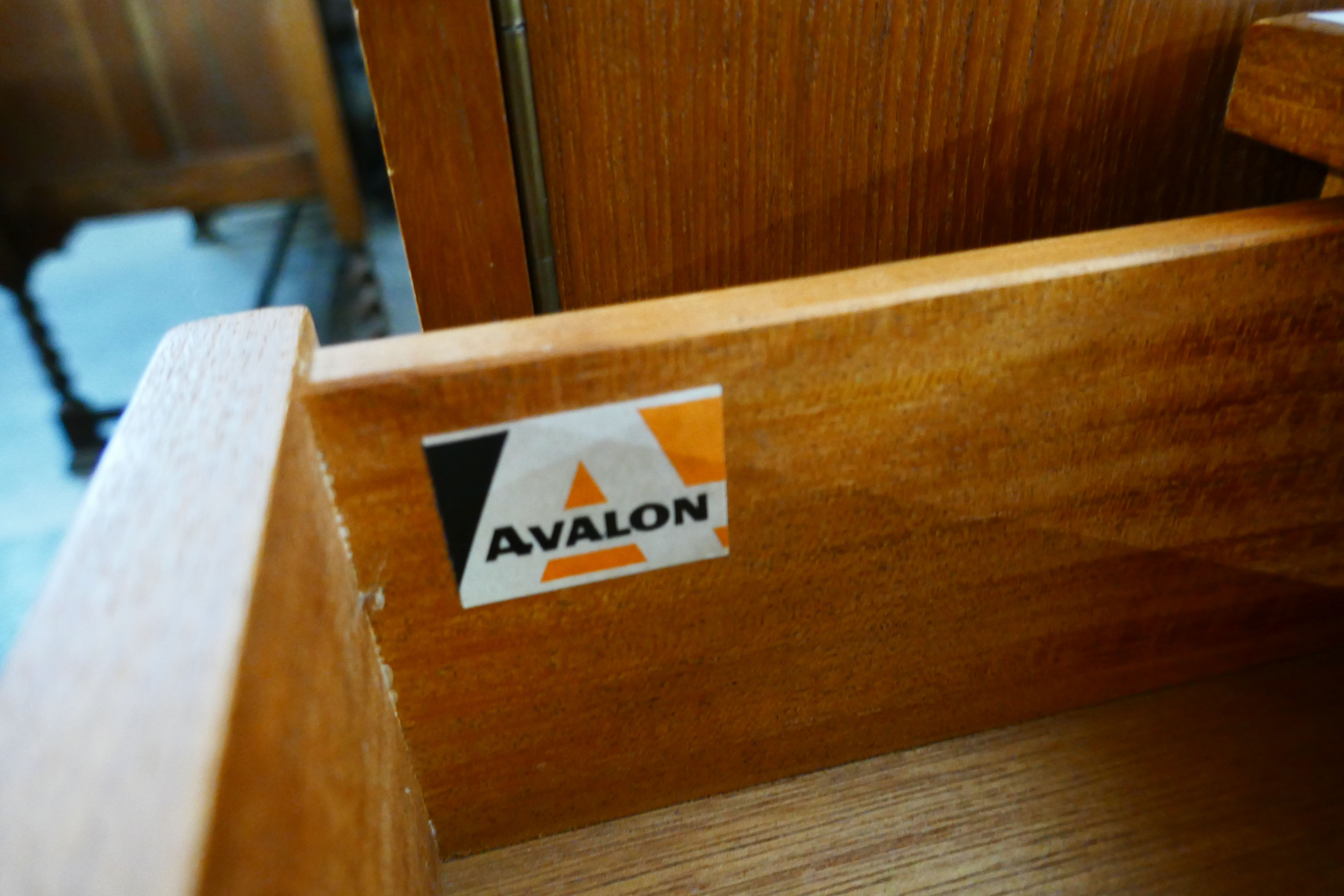 An Avalon teak dressing chest and wardrobe - Image 2 of 2