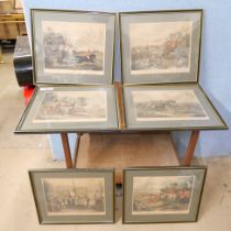 A set of six Bachelor's Hall prints, framed