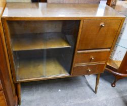 An oak side cabinet