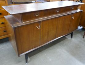 A G-Plan Librenza tola wood and black sideboard