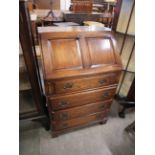 An oak bureau