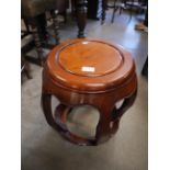 A Chinese hardwood stool