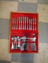 A Kings pattern canteen of cutlery