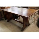 An oak refectory table