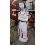 A concrete Snow White garden figure